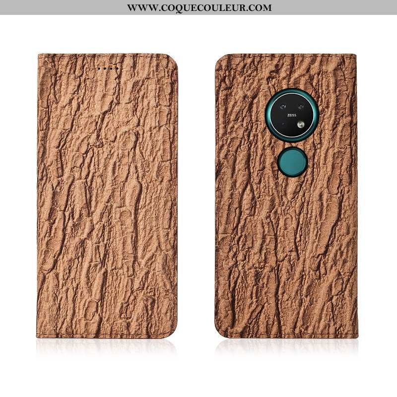 Coque Nokia 7.2 Fluide Doux Clamshell Arbres, Housse Nokia 7.2 Silicone Étui Blanche