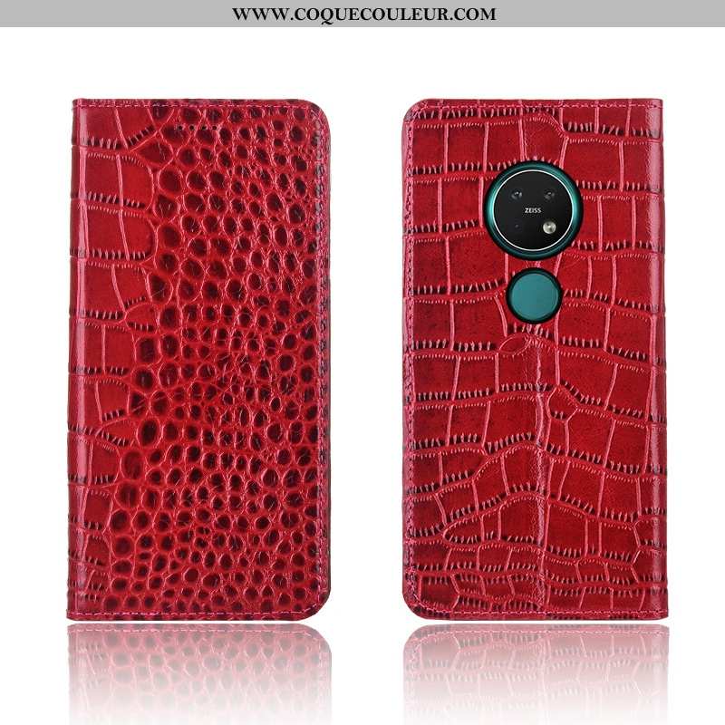 Étui Nokia 7.2 Silicone Coque Téléphone Portable, Nokia 7.2 Protection Fluide Doux Rouge