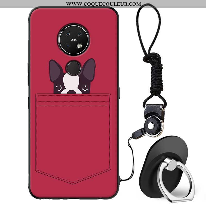 Étui Nokia 7.2 Dessin Animé Créatif Téléphone Portable, Coque Nokia 7.2 Tendance Beige