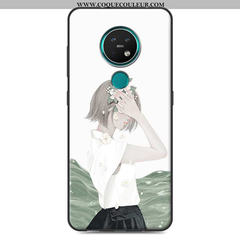 Étui Nokia 7.2 Silicone Incassable Petit, Coque Nokia 7.2 Tout Compris Rose