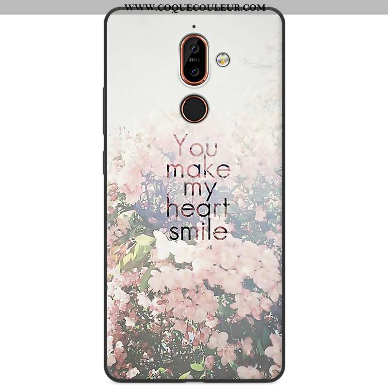 Housse Nokia 7 Plus Protection Silicone Incassable, Étui Nokia 7 Plus Dessin Animé Tout Compris Colo