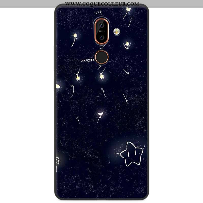 Housse Nokia 7 Plus Protection Silicone Incassable, Étui Nokia 7 Plus Dessin Animé Tout Compris Colo