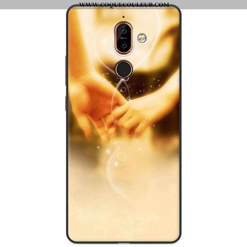 Housse Nokia 7 Plus Protection Silicone Incassable, Étui Nokia 7 Plus Dessin Animé Tout Compris Colo