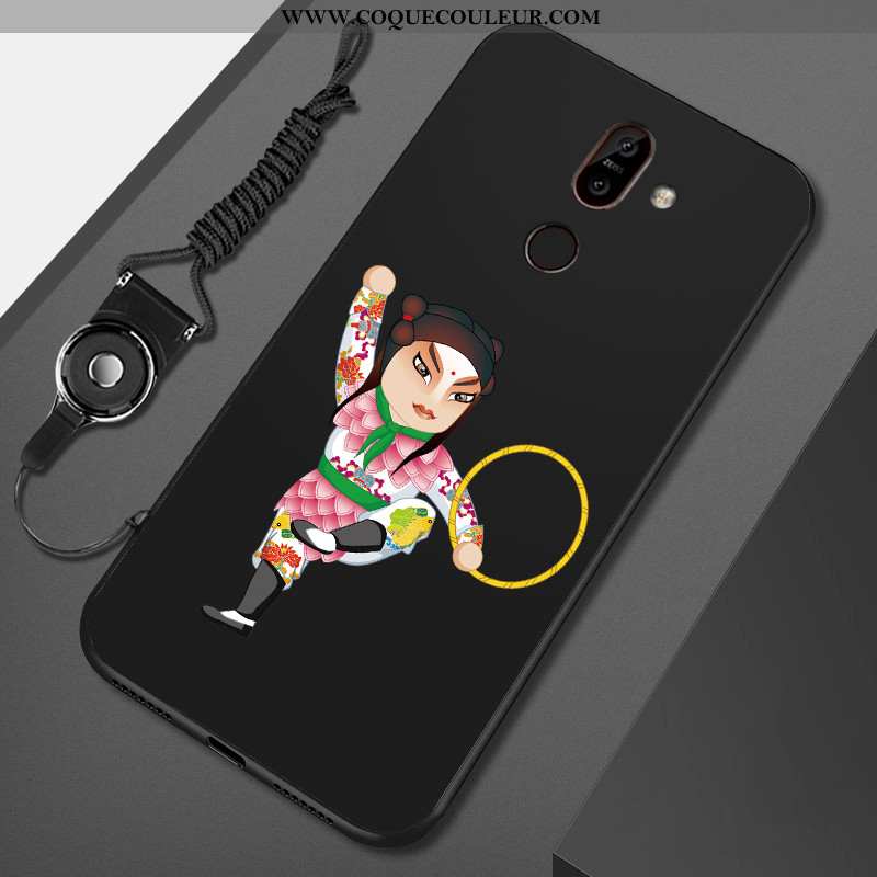 Coque Nokia 7 Plus Protection Fluide Doux Téléphone Portable, Housse Nokia 7 Plus Délavé En Daim Inc