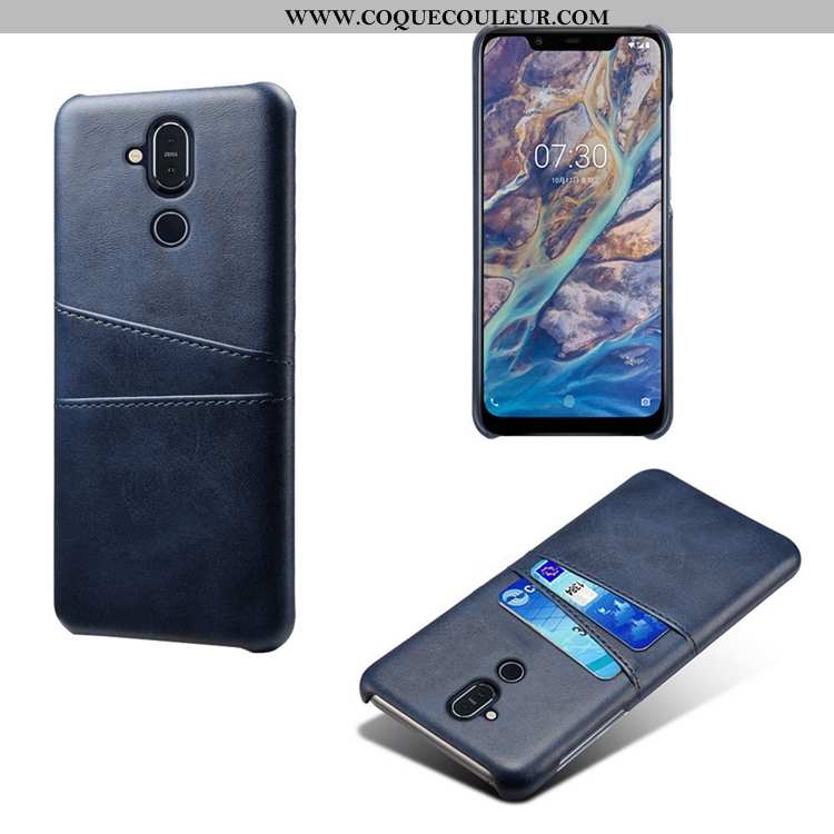 Étui Nokia 8.1 Ultra Petit Modèle Fleurie, Coque Nokia 8.1 Légère Créatif Jaune