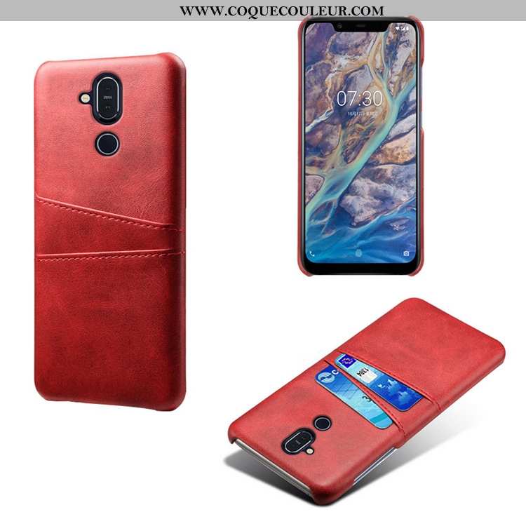 Étui Nokia 8.1 Ultra Petit Modèle Fleurie, Coque Nokia 8.1 Légère Créatif Jaune