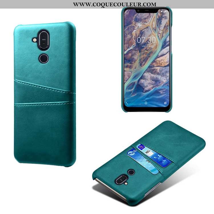 Étui Nokia 8.1 Ultra Petit Modèle Fleurie, Coque Nokia 8.1 Légère Créatif Jaune