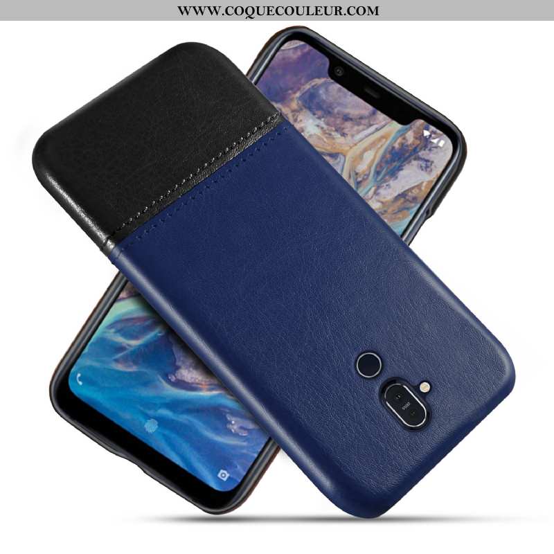 Étui Nokia 8.1 Protection Incassable Téléphone Portable, Coque Nokia 8.1 Personnalité Qualité Bleu