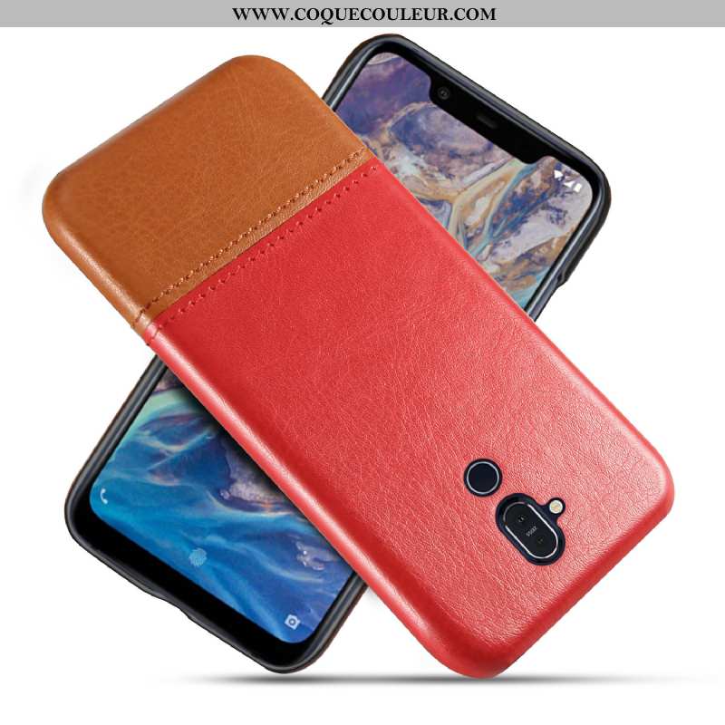 Étui Nokia 8.1 Protection Incassable Téléphone Portable, Coque Nokia 8.1 Personnalité Qualité Bleu