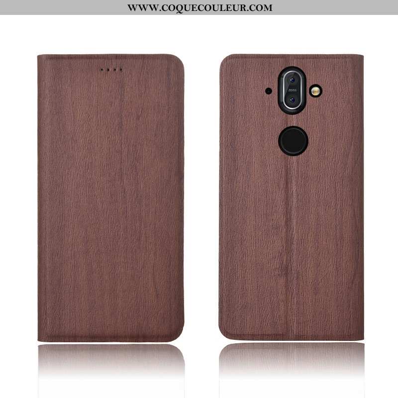 Housse Nokia 8 Sirocco Protection Marron Haute, Étui Nokia 8 Sirocco Cuir Nouveau