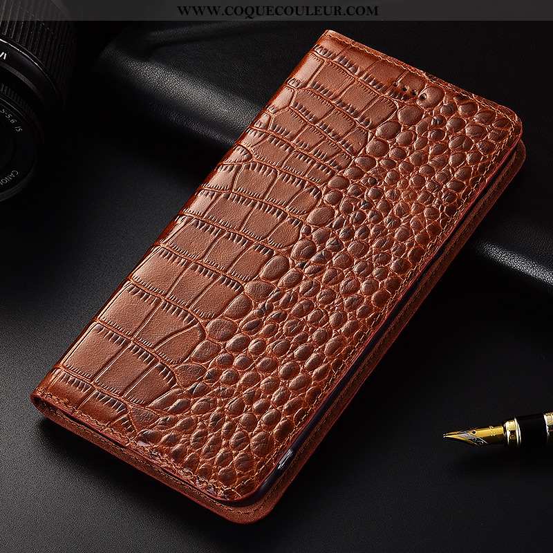 Coque Nokia 8 Sirocco Cuir Haute Marron, Housse Nokia 8 Sirocco Fluide Doux Protection Véritable Mar