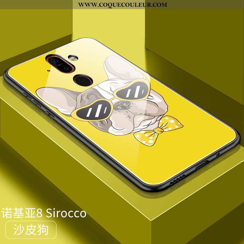 Étui Nokia 8 Sirocco Dessin Animé Coque Amoureux, Nokia 8 Sirocco Charmant Tout Compris Rouge