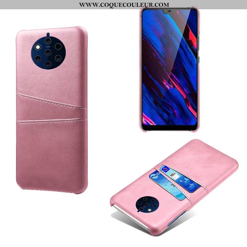 Étui Nokia 9 Pureview Cuir Carte Pu, Coque Nokia 9 Pureview Téléphone Portable Gris