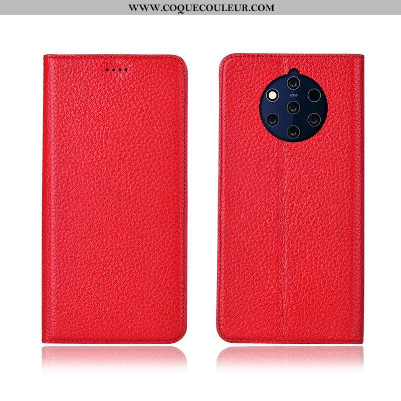 Coque Nokia 9 Pureview Silicone Téléphone Portable Étui, Housse Nokia 9 Pureview Protection Litchi J