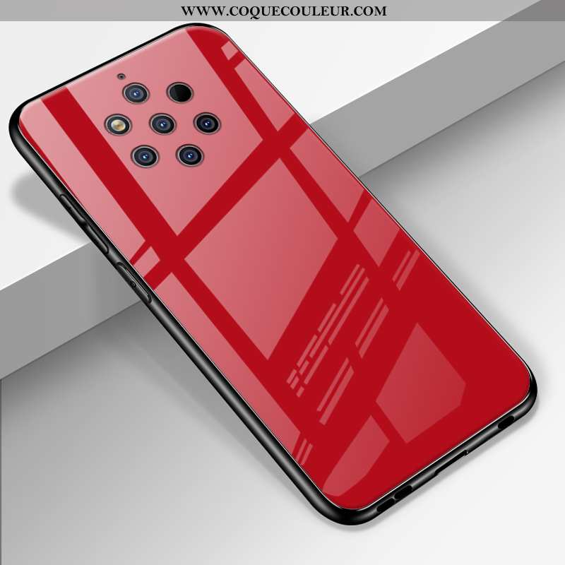 Coque Nokia 9 Pureview Délavé En Daim Personnalisé Couleur Unie, Housse Nokia 9 Pureview Fluide Doux