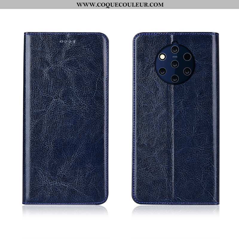 Housse Nokia 9 Pureview Cuir Silicone Incassable, Étui Nokia 9 Pureview Modèle Fleurie Jaune