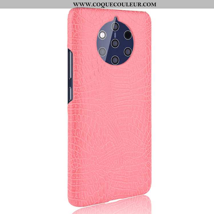 Coque Nokia 9 Pureview Modèle Fleurie Bleu Marin Coque, Housse Nokia 9 Pureview Protection Crocodile