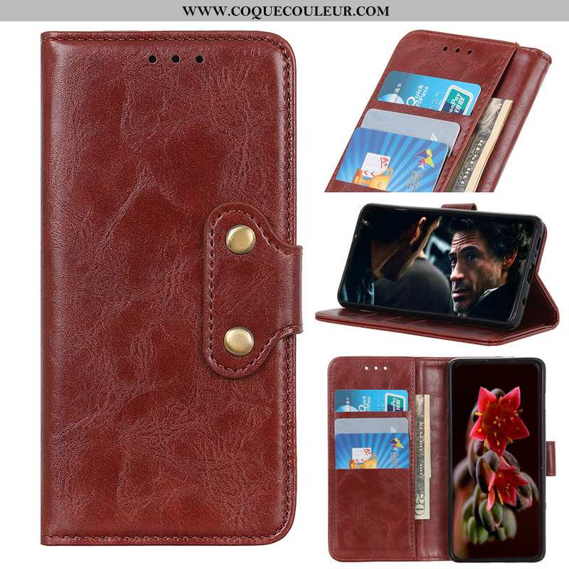 Étui Nokia 9 Pureview Modèle Fleurie Téléphone Portable Pu, Coque Nokia 9 Pureview Une Agrafe Marron