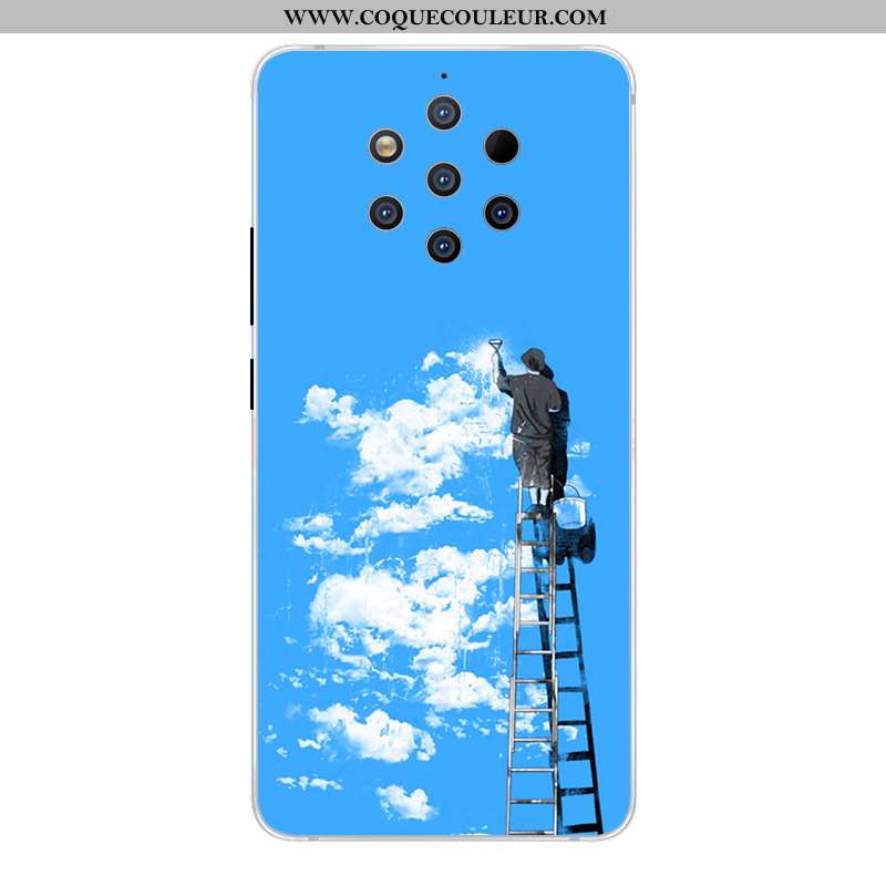 Coque Nokia 9 Pureview Protection Dessin Animé, Housse Nokia 9 Pureview Créatif Incassable Rose