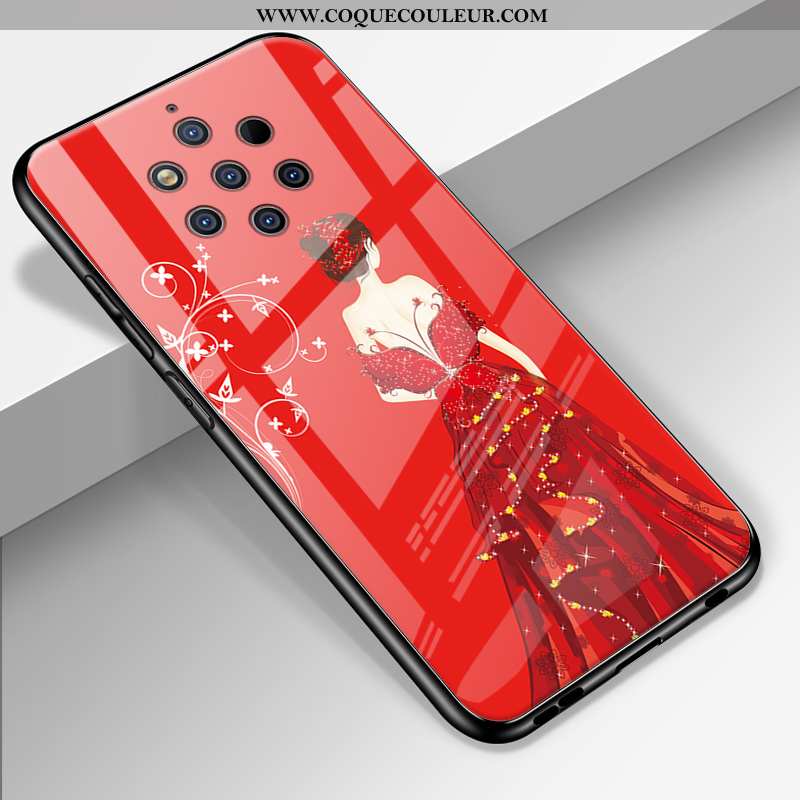 Housse Nokia 9 Pureview Silicone Yarn Étui, Étui Nokia 9 Pureview Protection Personnalisé Rouge