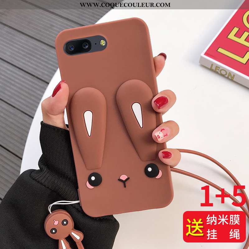 Coque Oneplus 5 Silicone Téléphone Portable Étui, Housse Oneplus 5 Fluide Doux Tout Compris Marron