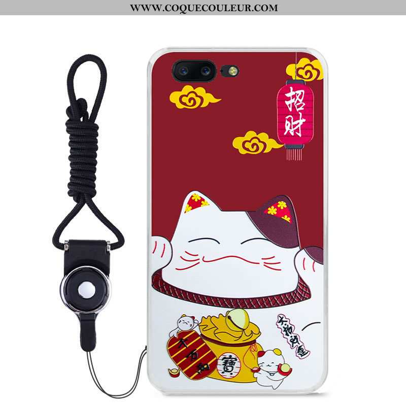 Coque Oneplus 5 Gaufrage Bleu Protection, Housse Oneplus 5 Dessin Animé Couleur
