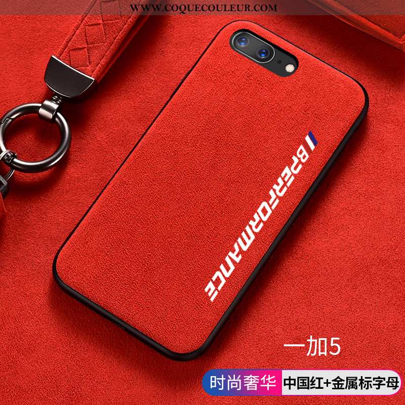 Housse Oneplus 5 Luxe Coque Tendance, Étui Oneplus 5 Personnalité Daim Fourrure Turquoise