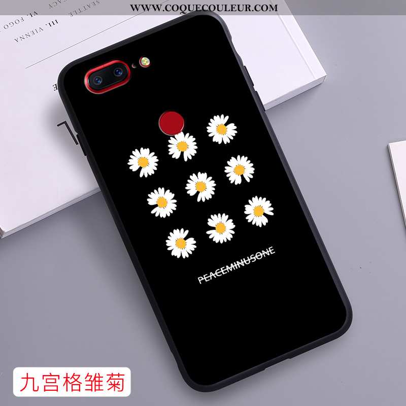 Étui Oneplus 5t Créatif Protection Étui, Coque Oneplus 5t Dessin Animé Noir