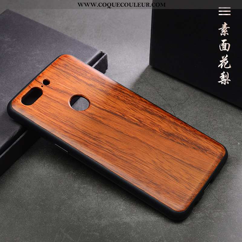 Housse Oneplus 5t Protection Téléphone Portable Coque, Étui Oneplus 5t Personnalité En Bois Marron