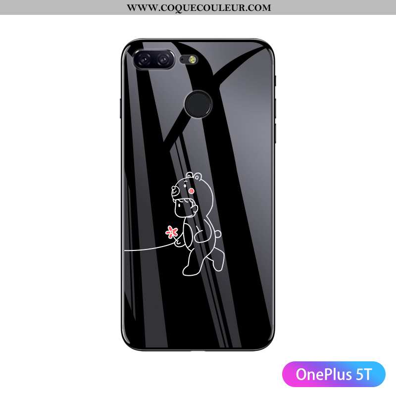 Coque Oneplus 5t Personnalité Légère Noir, Housse Oneplus 5t Ultra Amoureux Noir