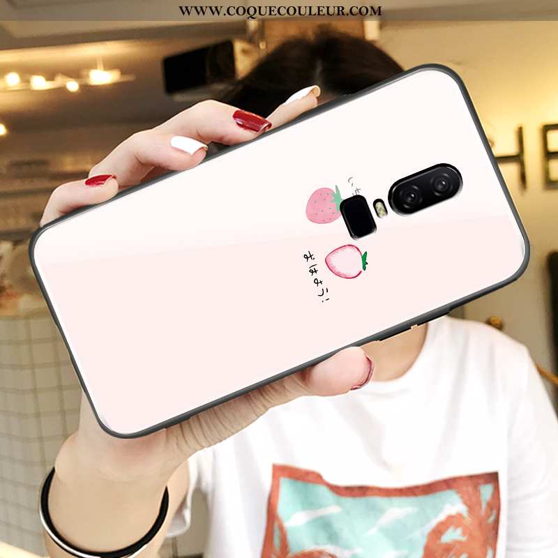 Coque Oneplus 6 Tendance Tout Compris Nouveau, Housse Oneplus 6 Fluide Doux Téléphone Portable Rose