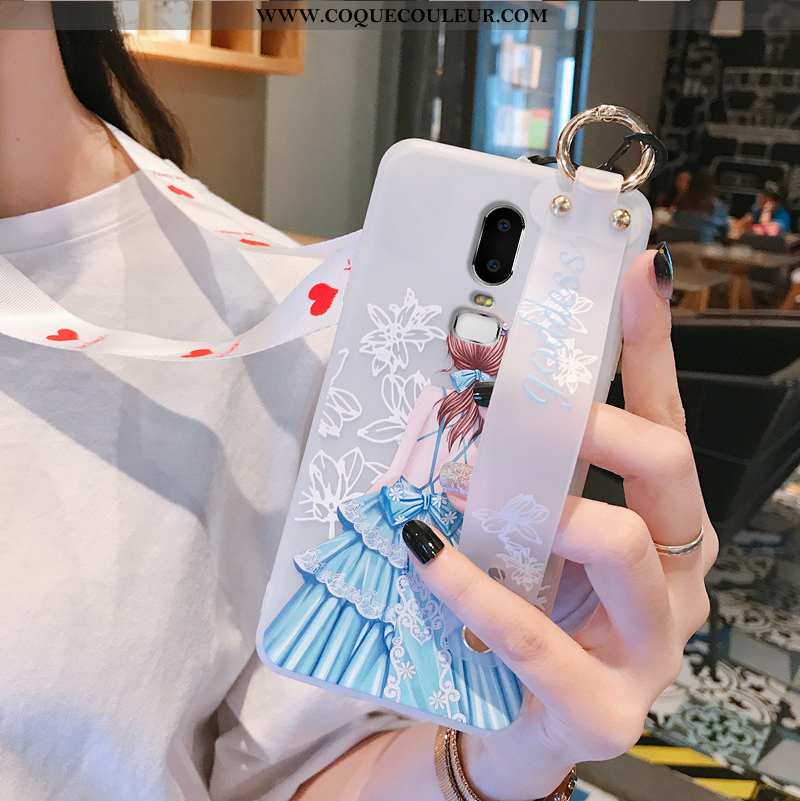 Étui Oneplus 6 Transparent Téléphone Portable Coque, Coque Oneplus 6 Ornements Suspendus Fluide Doux