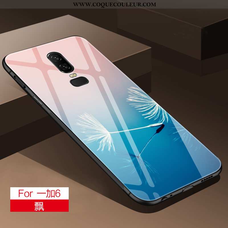 Coque Oneplus 6 Personnalité Frais Miroir, Housse Oneplus 6 Créatif Difficile Gris