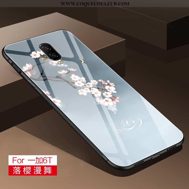 Coque Oneplus 6 Personnalité Frais Miroir, Housse Oneplus 6 Créatif Difficile Gris