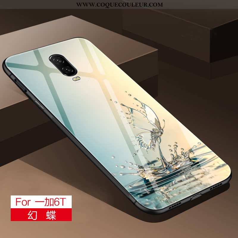 Coque Oneplus 6 Personnalité Frais Miroir, Housse Oneplus 6 Créatif Difficile Gris