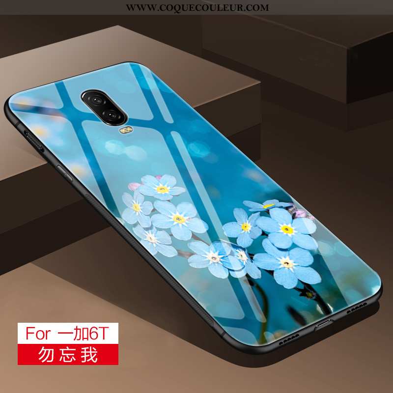 Coque Oneplus 6 Personnalité Frais Miroir, Housse Oneplus 6 Créatif Difficile Gris