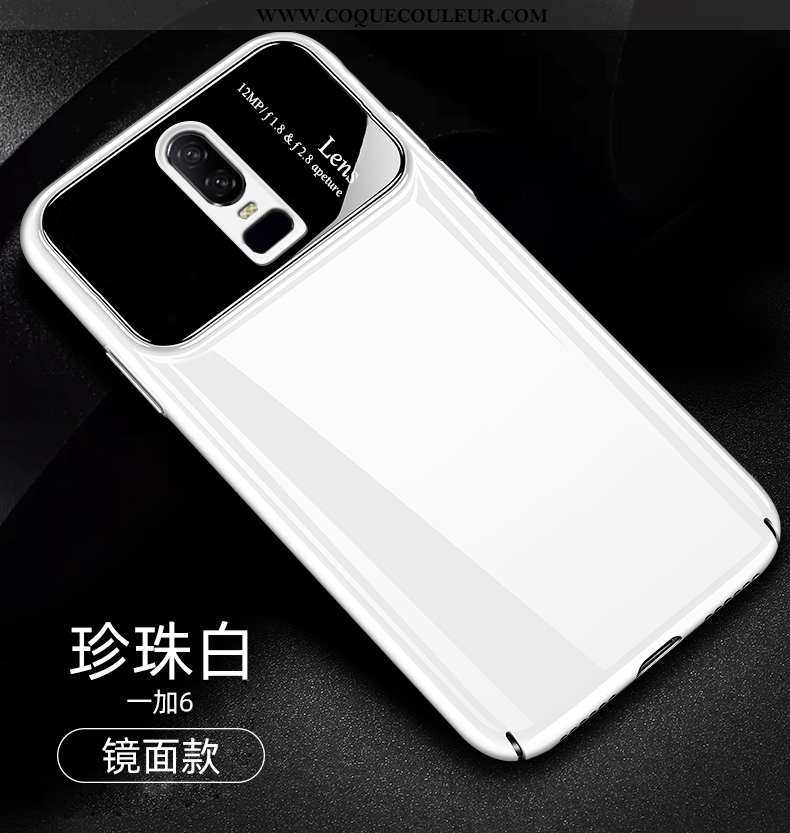 Étui Oneplus 6 Ultra Légère Blanc, Coque Oneplus 6 Tendance Créatif Blanche