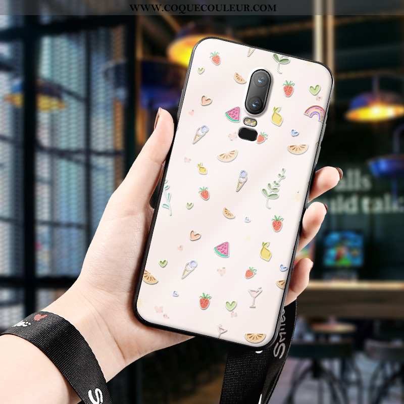 Coque Oneplus 6 Délavé En Daim Créatif Téléphone Portable, Housse Oneplus 6 Personnalité Tout Compri