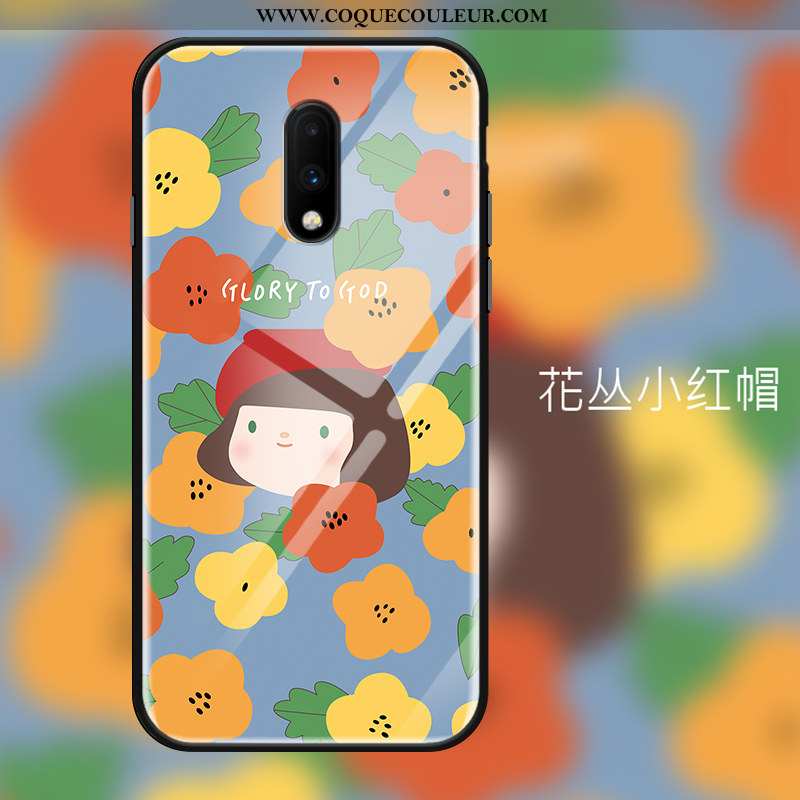 Coque Oneplus 6 Tendance Verre, Housse Oneplus 6 Protection Étui Coloré