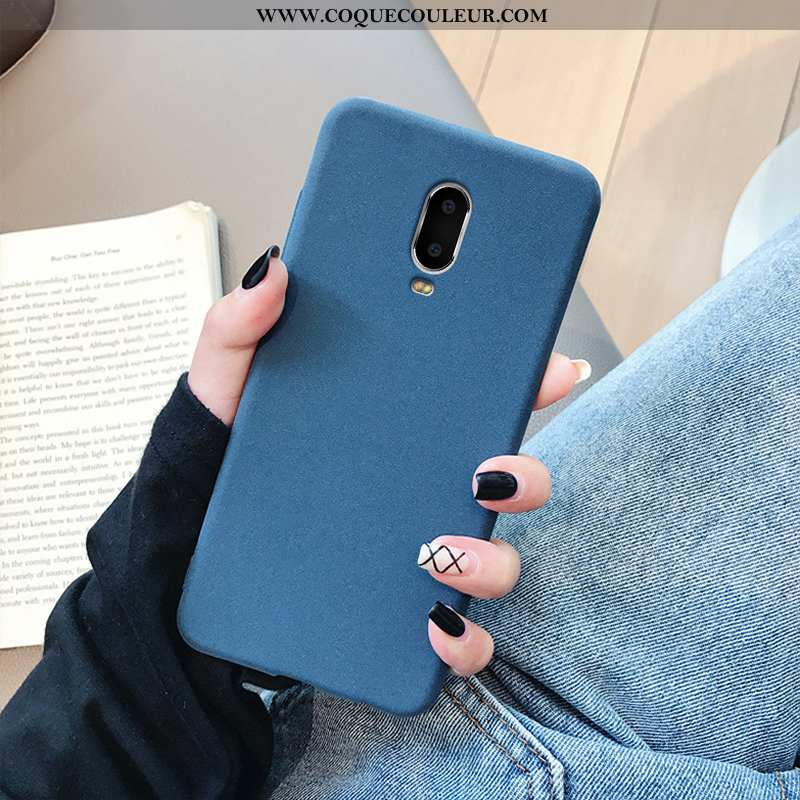 Coque Oneplus 6t Ultra Anneau Silicone, Housse Oneplus 6t Tendance Légère Gris