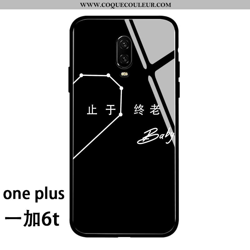 Coque Oneplus 6t Fluide Doux Étui Personnalité, Housse Oneplus 6t Silicone Téléphone Portable Blanch