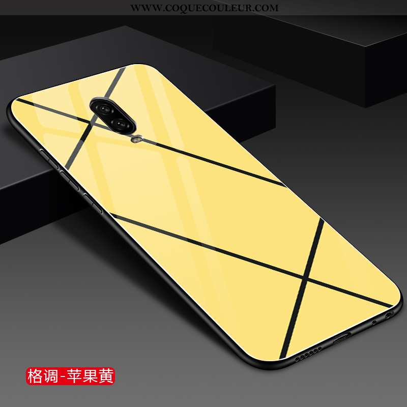 Étui Oneplus 6t Personnalité Tout Compris Incassable, Coque Oneplus 6t Créatif Jaune