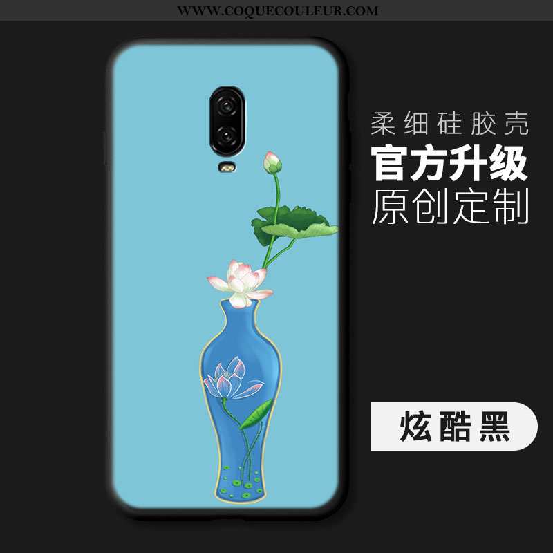 Étui Oneplus 6t Ultra Légères Bleu, Coque Oneplus 6t Légère Incassable Bleu