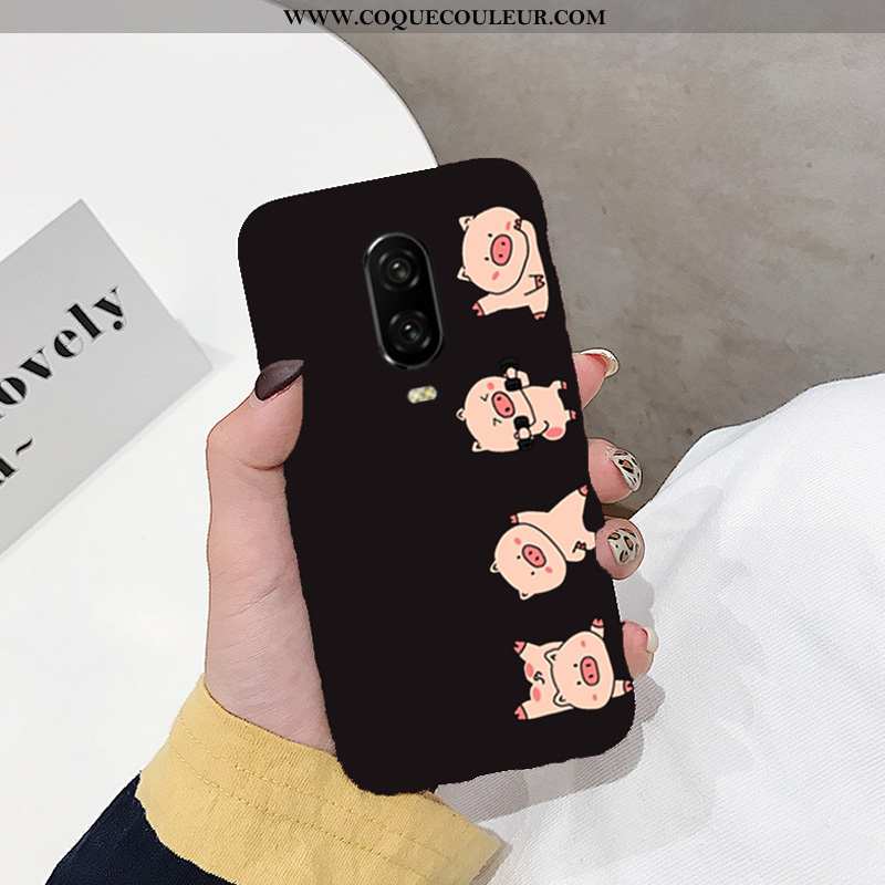 Étui Oneplus 6t Tendance Dessin Animé Silicone, Coque Oneplus 6t Légère Amoureux Rouge