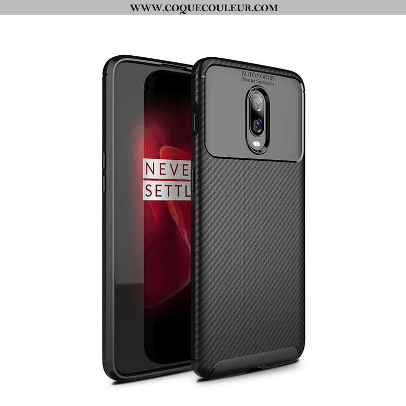 Coque Oneplus 6t Personnalité Noir Délavé En Daim, Housse Oneplus 6t Créatif Tendance