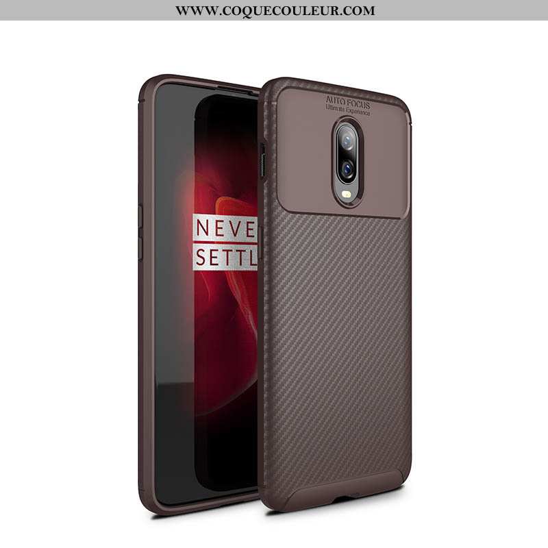 Coque Oneplus 6t Personnalité Noir Délavé En Daim, Housse Oneplus 6t Créatif Tendance