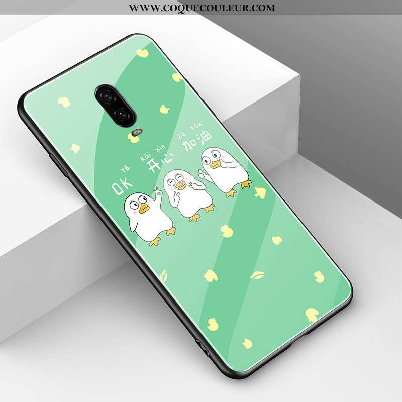 Étui Oneplus 6t Charmant Dessin Animé, Coque Oneplus 6t Fluide Doux Animal Rouge