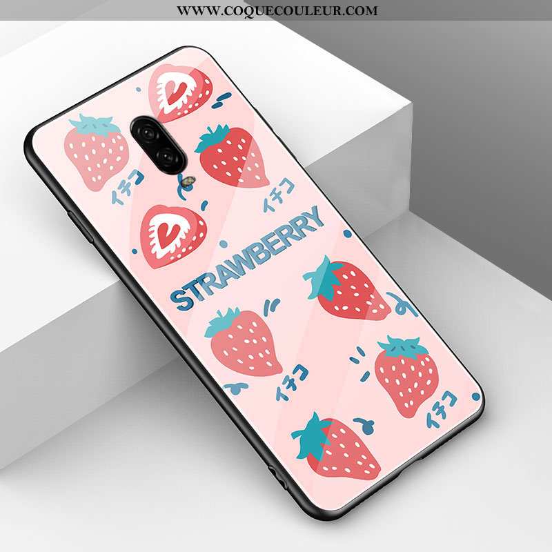 Étui Oneplus 6t Charmant Dessin Animé, Coque Oneplus 6t Fluide Doux Animal Rouge