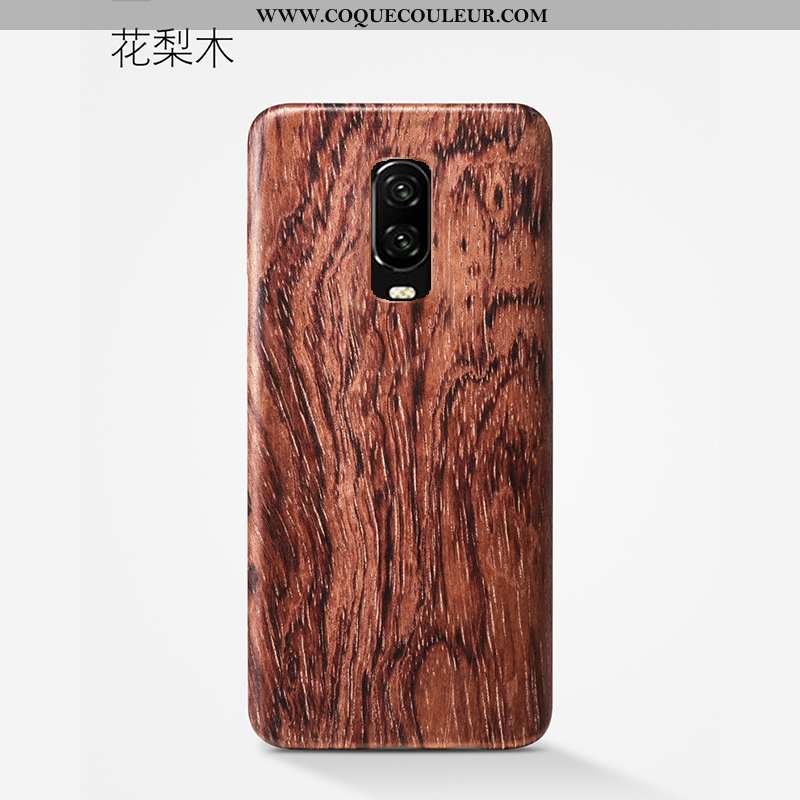 Étui Oneplus 6t Délavé En Daim Tout Compris Qualité, Coque Oneplus 6t En Bois Protection Khaki