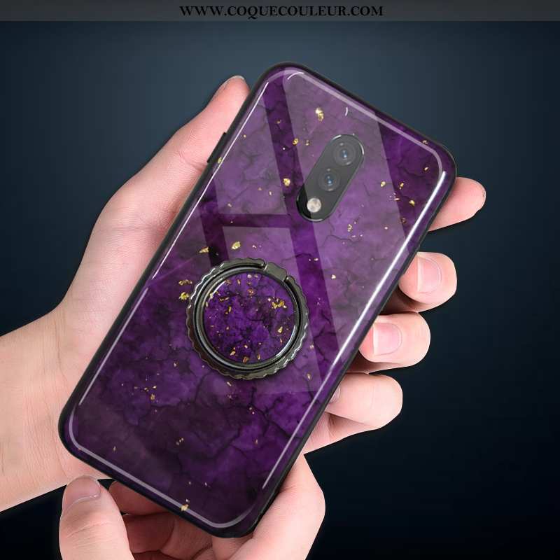 Housse Oneplus 7 Luxe Rouge Protection, Étui Oneplus 7 Fluide Doux Téléphone Portable Violet